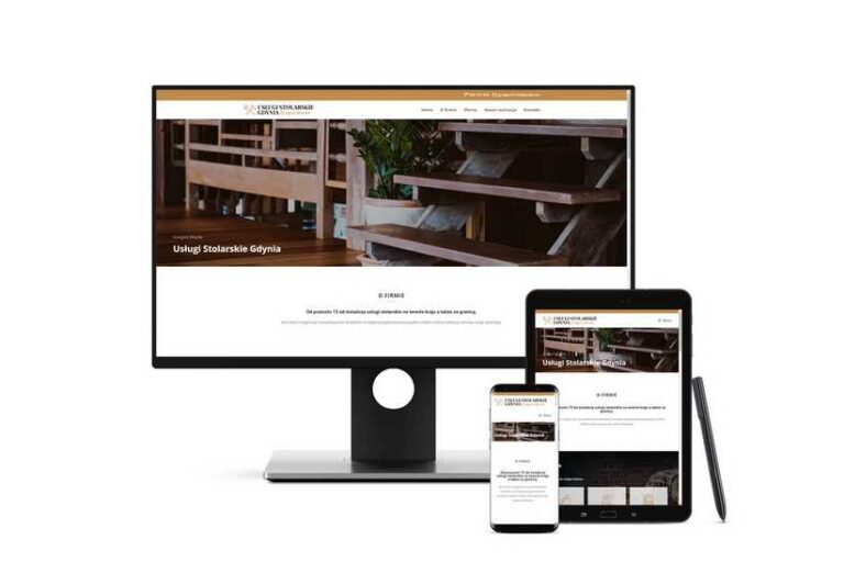 Wykonanie landing page na WordPress dla Usługi Stolarskie Gdynia
