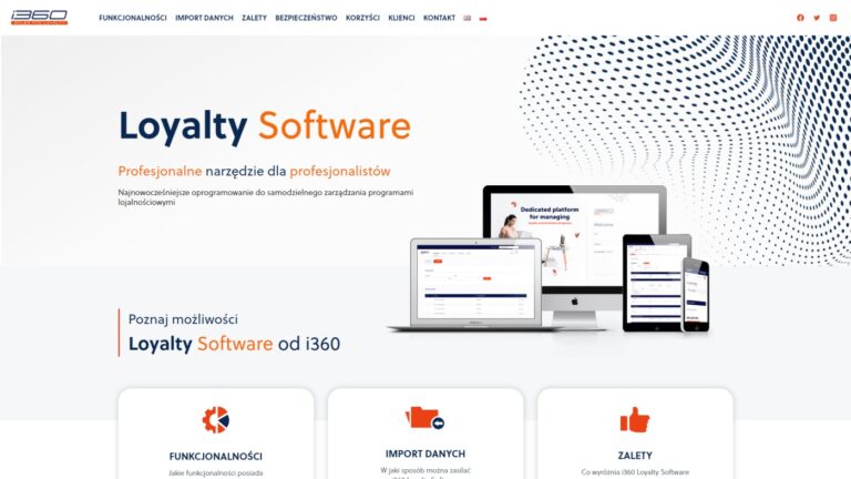 Wykonanie landing page na WordPress dla loyaltysoftware.eu